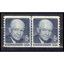 1401 6c Dwight Eisenhower Fine MNH CLP PA0118