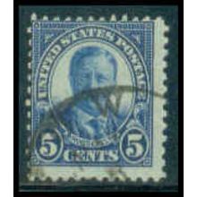 Used 637 5c Theodore Roosevelt Average M09185