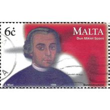 MALTA, Dun Mikiel Scerri, 1737-1799, red 1999, 6c