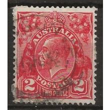 Australia 1930 SG99 2d Golden Scarlet Fine Used..