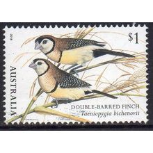 Australia 2018 Finches - Double-Barred Finch $1 Sheet Used