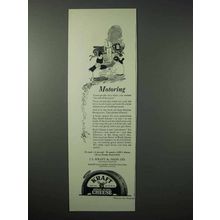 1923 Kraft American Cheddar Cheese Ad - Motoring