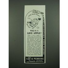 1938 Lea & Perrins Worcestershire Sauce Ad - What is a Love Apple?