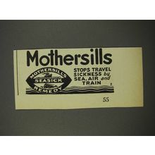 1940 Mothersills Seasick Remedy Ad - Stops Sickness