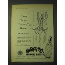 1958 Angostura Aromatic Bitters Ad - Every Purple Emperor KnowsÉ Pink Gin
