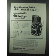 1957 Rollei Rolleiflex Camera Ad - Tomorrow's Features