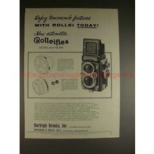 1957 Rollei Rolleiflex 3.5G & 2.8E Camera Ad - Today!!