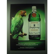 1989 Tanqueray Gin Ad - Why give a gift that says very little