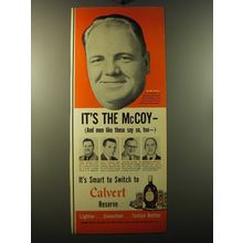 1950 Calvert Reserve Whiskey Ad - It's the McCoy