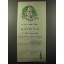 1953 Jameson Irish Whiskey Ad - Which word best describes the flavour