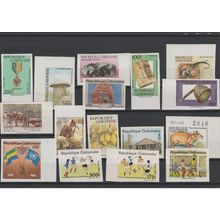Gabon 1990 - 2010 Lot 16 x ND Imperf Football ONU Noël Christmas Elephant