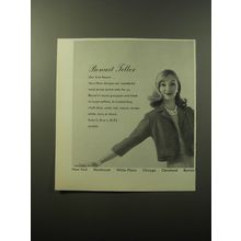1960 Bonwit Teller Jacket by Vera Horn Ad - Our First Resort