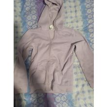 girl anko size 9 lilac fleecy zip up jumper with hood