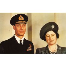 Queen Elizabeth II in Military Hat During WW2 Rare Royal Postcard