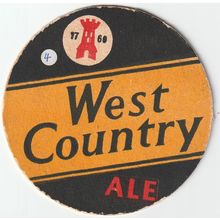 BEER MAT - WEST COUNTRY BREWERIES - WEST COUNTRY ALE - (Cat No 004) - (1961)