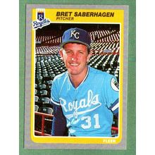 Bret Saberhagen #212 [Rookie] 1985 Fleer