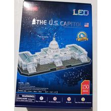 3D Cubic Fun 150 Piece LED Puzzle of The U. S. Capitol - NEW - Sealed