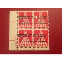 ICOLLECTZONE US J72 Washington DC Precancel Plate Block VF/NH