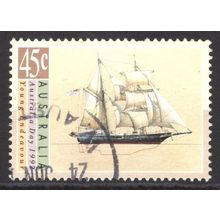 AUSTRALIA 1992: AUSTRALIA DAY - 45c YOUNG ENDEAVOUR USED (G7)