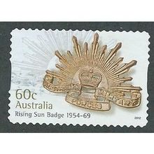 AUS 2012 60c (S/A) 'RISING SUN BADGE 1954- 69' FINE USED (EBID36-461)