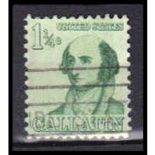 Used 1279 1 1/4c Albert Gallatin Very Fine KA5947