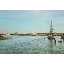 Leningrad The Spit Of Vasilyevsky Island Postcard New