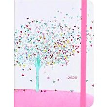 2025 Tree Of Hearts Weekly Planner (16 Months, Sept 2024 To Dec 2025)