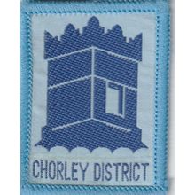 Scout Badge UK- Chorley - 23mm Castle - White Back (BY215)