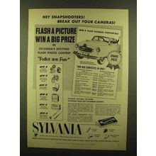 1953 Sylvania Flashbulbs Ad - Nash Rambler