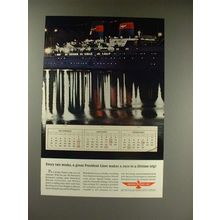 1962 American President Lines Ad - Once-in-a-Lifetime