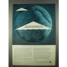 1967 Sanders Associates Ad - World-Wide Communications