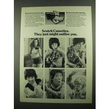 1976 3M Scotch Cassettes Ad - Outlive You