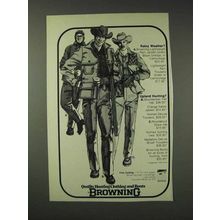 1976 Browning Hunting Clothes Ad - Rainy Weather?