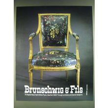 1985 Brunschwig & Fils Fabric Ad - Monceau Glazed Chintz