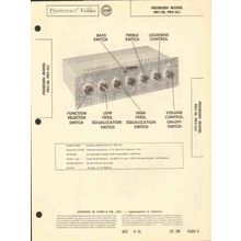PEDERSEN model PRT-1B 6 tube audio preamplifier Sams Photofact manual