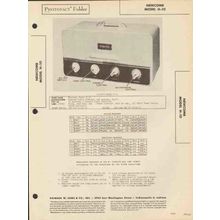 NEWCOMB model H-10 5 tube 2 channel amplifier Sams Photofact manual