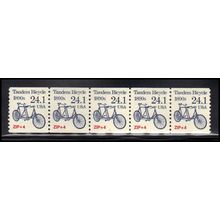2266 24.1c Tandem Bicycle Very Fine MNH Dry Gum PNC 1/5 X1350