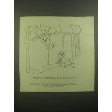 1944 General Mills Wheaties Cereal Ad - cartoon by Virgil Partch - Yes, I see