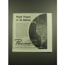 1945 Panagra Pan American Grace Airways Ad - Winged Progress for the Americas