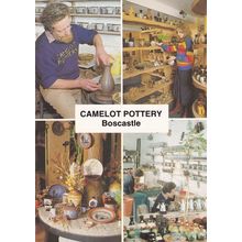 Camelot Pottery Cornwall Boscastle Crafts Postcard