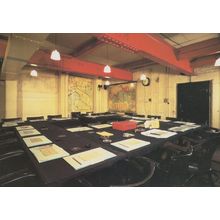 The Cabinet War Room in WW2 Map Prime Minster Museum Postcard