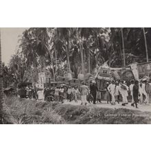 Singapore Chinese Funeral Procession Real Photo Old Postcard