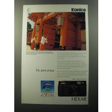 1992 Konica Hexar Camera Advertisement - The Spirit of Time