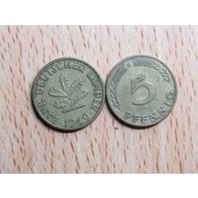 1949d 5 Pfennig Germany Coin