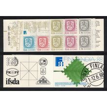Finland Stamp Booklet Lion on Arms No2048 1987 MNH MI#MH19