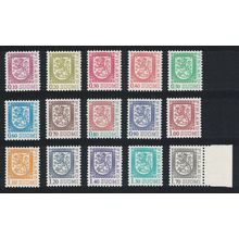 Finland National Arms Definitives 15v 1975 MNH SG#865a=875d