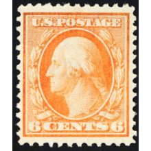336, Mint VF NH 6¢ Washington - SCV $145 - Stuart Katz