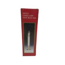 Switch Candle Lamp Solid Brass Base Christmas Decor Gift
