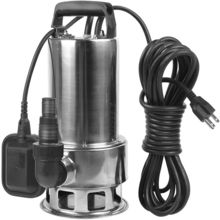 1.5HP 4250 GPH Stainless Steel Sump Submersible Clean Dirty Heavy Duty Drain Wat