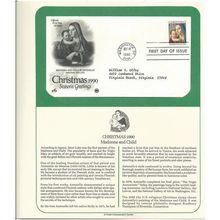 CHRISTMAS 1990 Madonna & Child ' OFFICIAL FIRST DAY of ISSUE ' (1990)